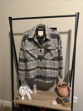 Thread & Supply Plaid Shacket Jacket